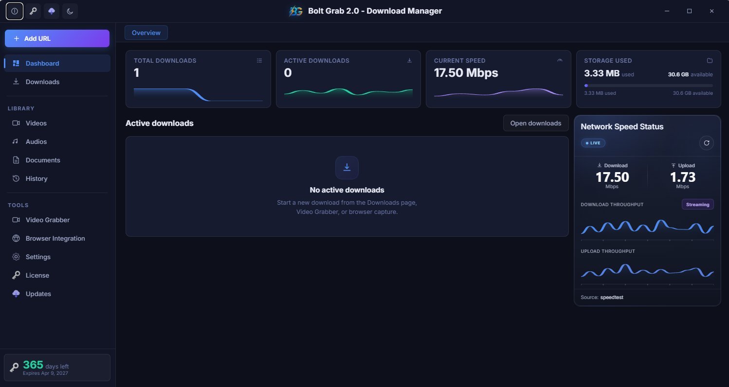BoltGrab 2.0 App Screenshot